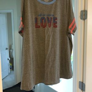 Lane Bryant love tshirt.